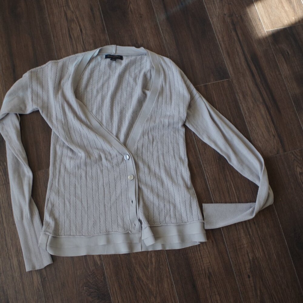 Cute Grey Ladies  Cardigan Sweater